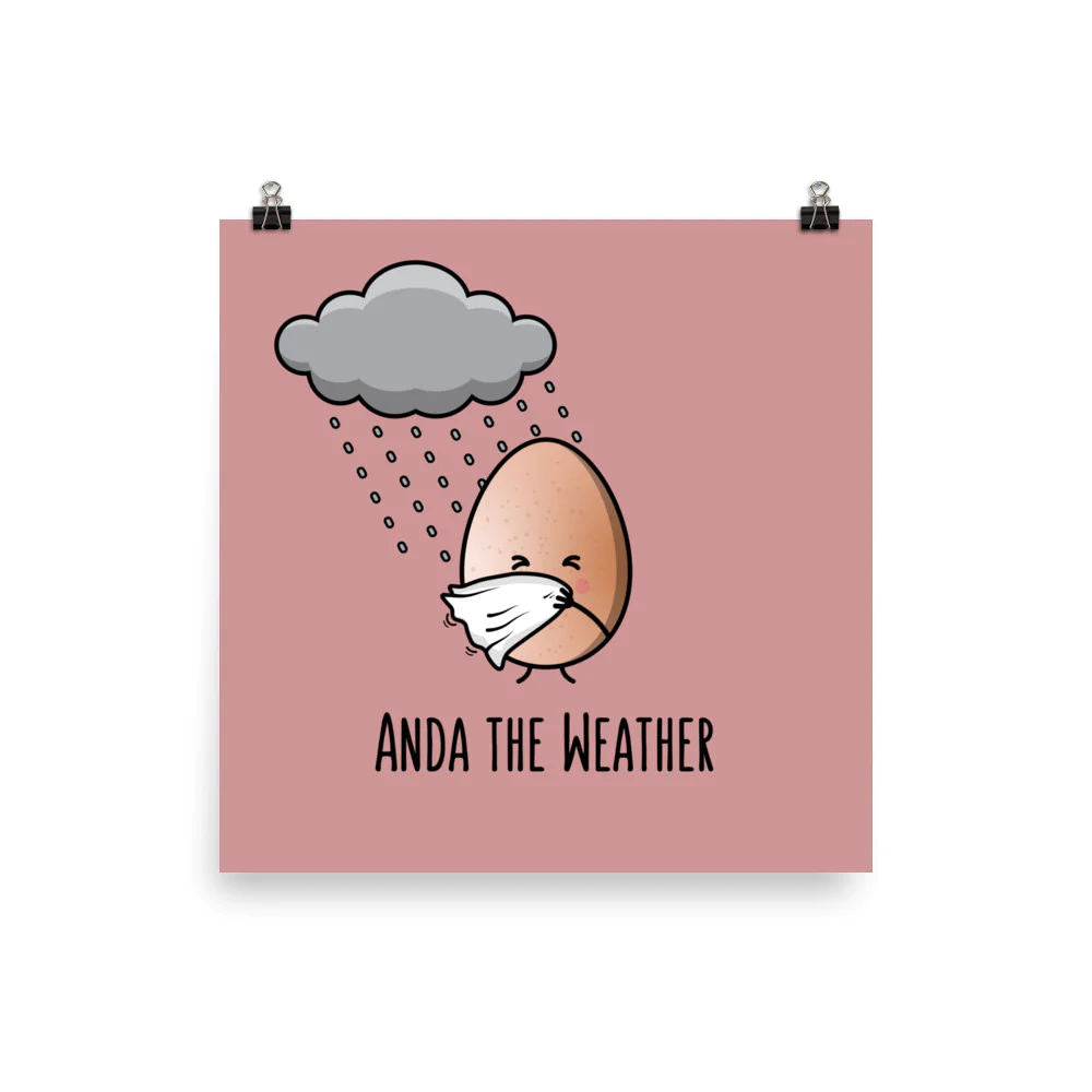Anda the Weather Art Print by The Cute Pista
