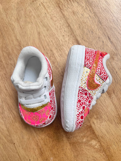 Custom Painted Baby Nike AF 1