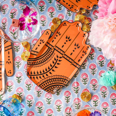 Henna Hand Plate Set (x 8)