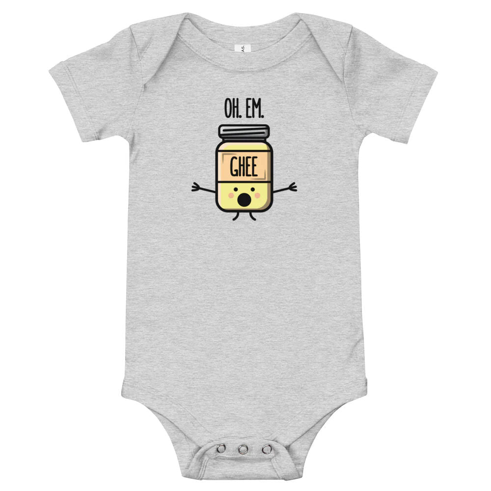 Oh Em Ghee onesie by The Cute Pista