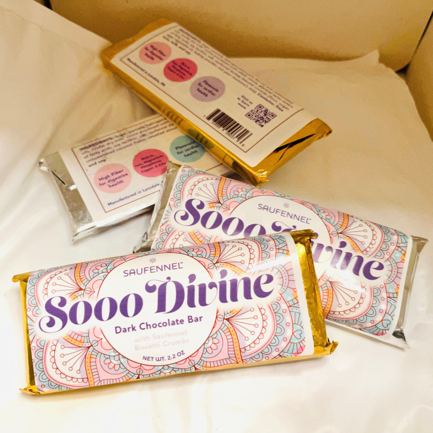 Sooo Divine Dark Chocolate Bar With Biscotti Crumbs