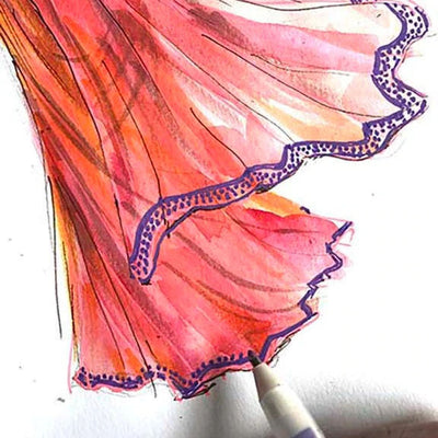 Saree Seduction - Illustration Art Print