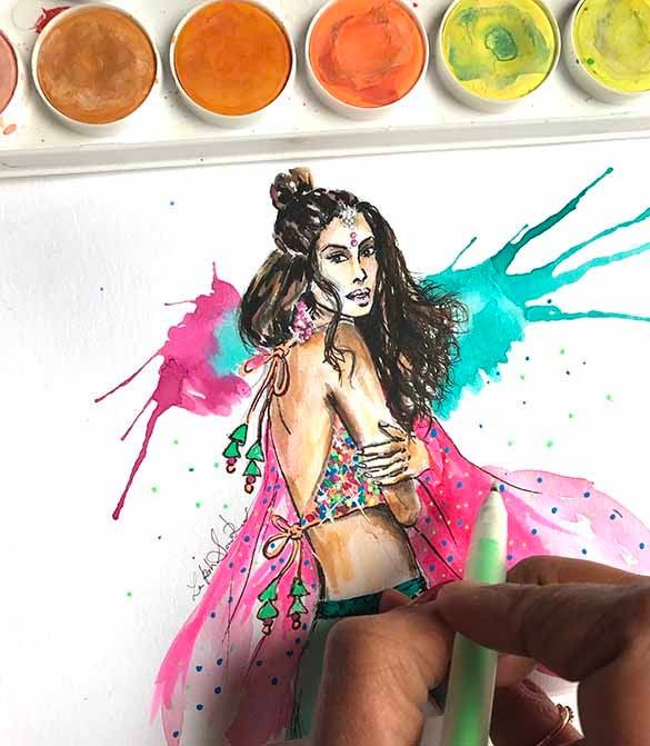 Boho chic at heart - Illustration