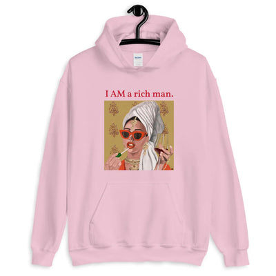 I am a Rich Man Hoodie by Labyrinthave