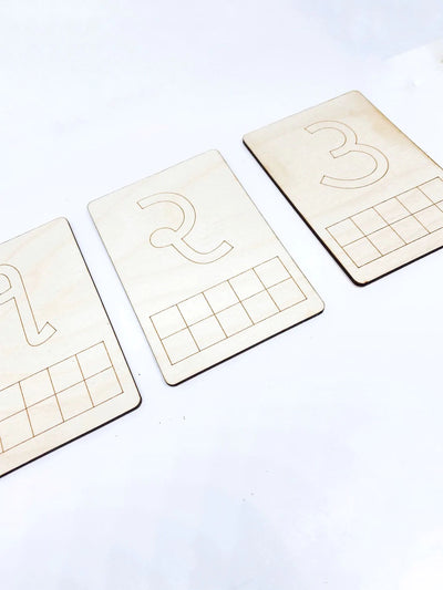 Wooden Number Boards