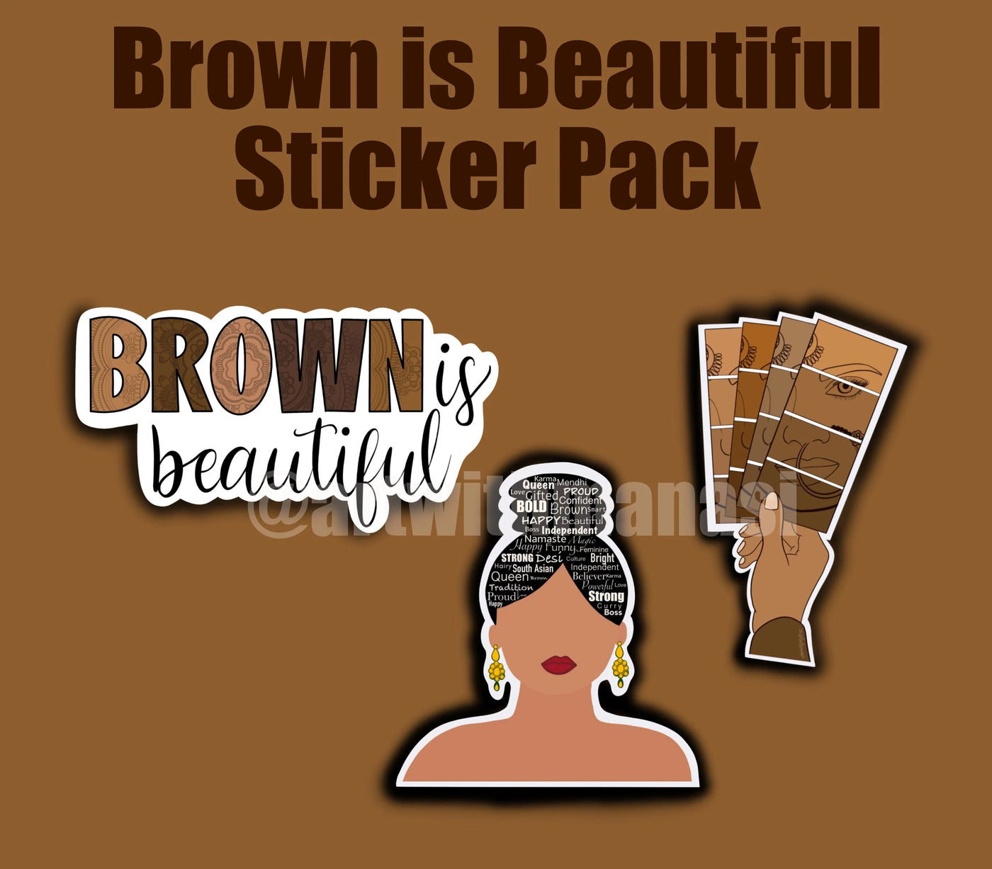 Brown is Beautiful Sticker Pack