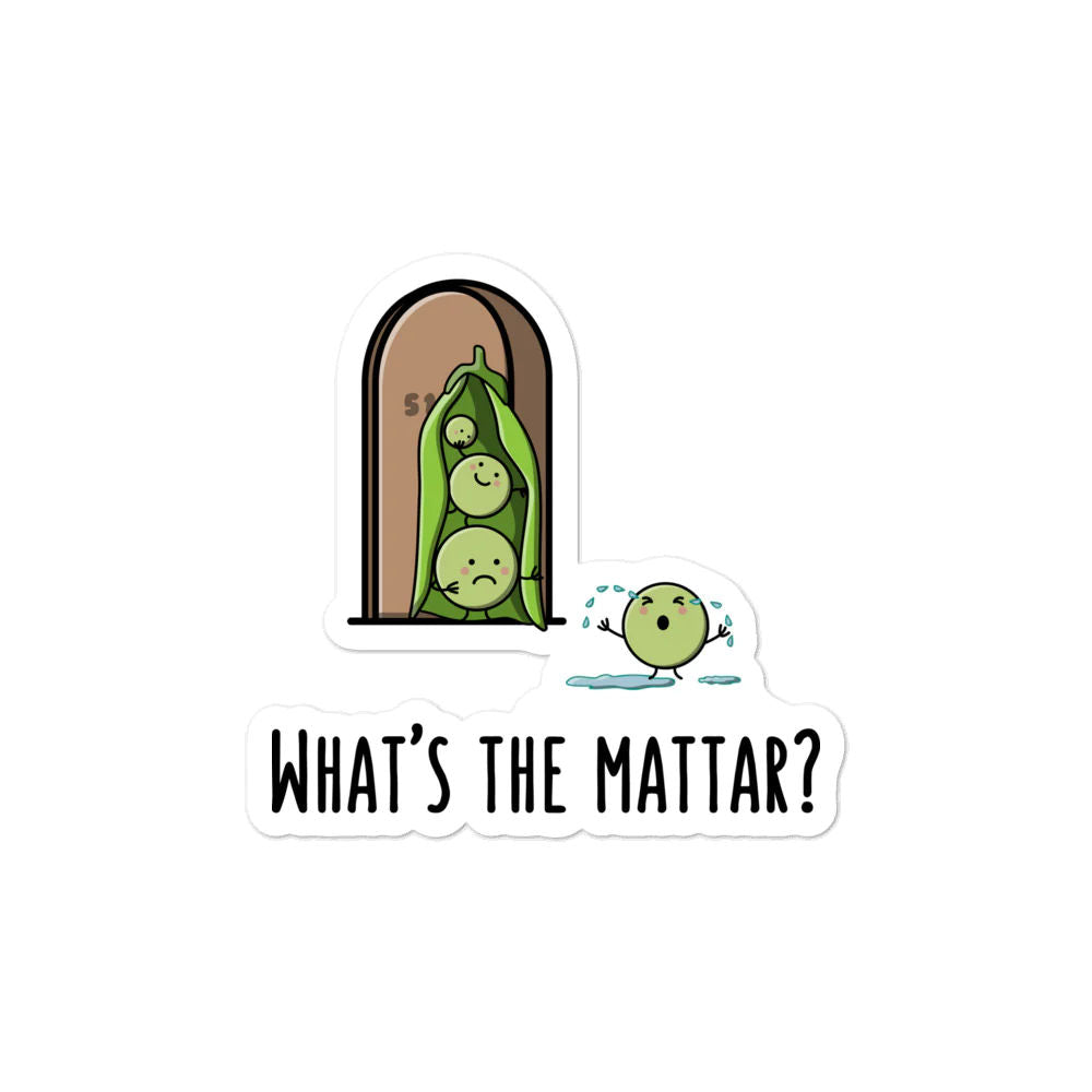 What's the Mattar Sticker by The Cute Pista
