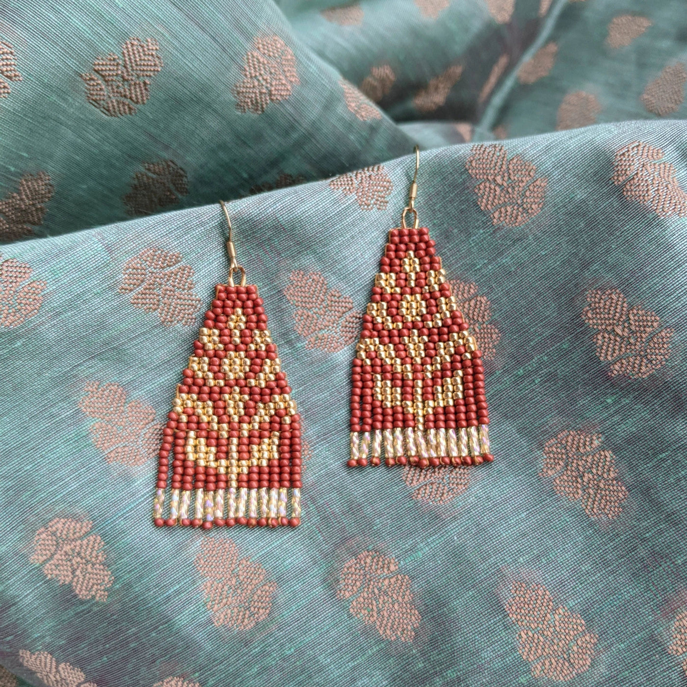 Banarasi earrings by Beadaful
