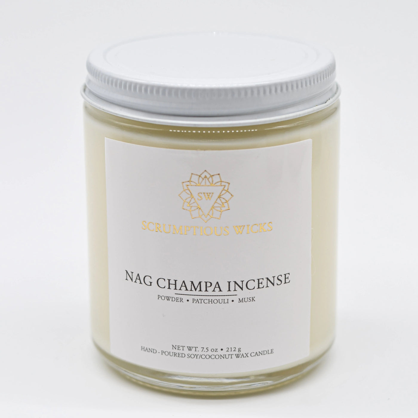 Nag Champa Jar candle by Scrumptious Wicks