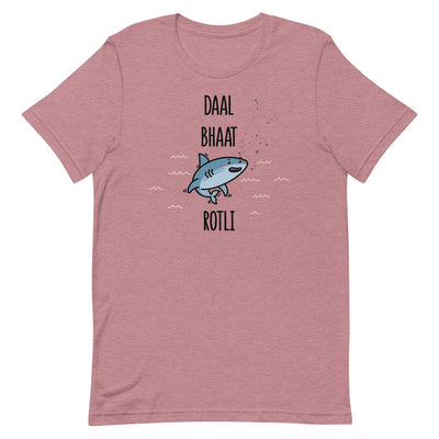 Daal Bhaat Shark Rotli Adult T-shirt by The Cute Pista 
