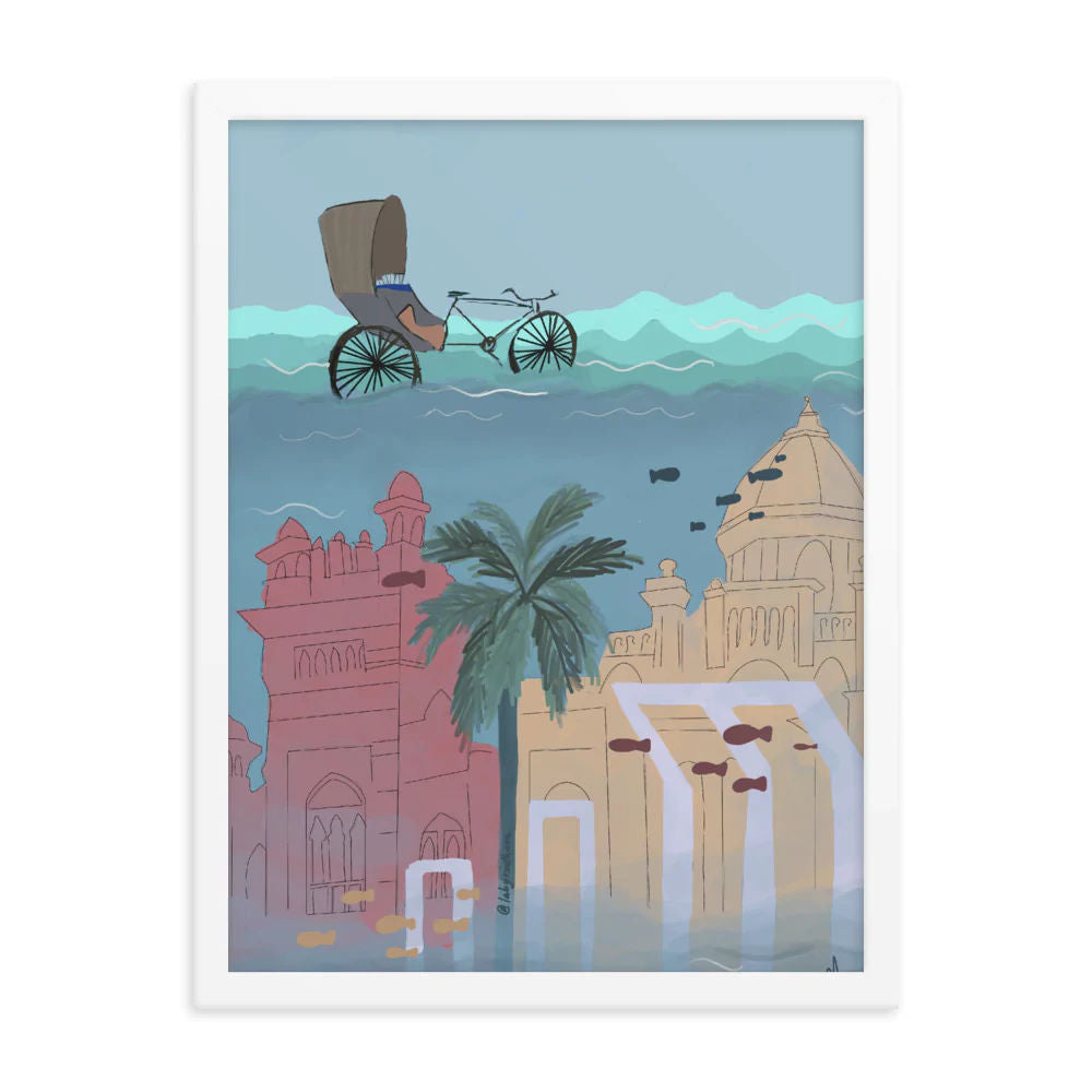 "Dhaka Atlantis" Framed Poster
