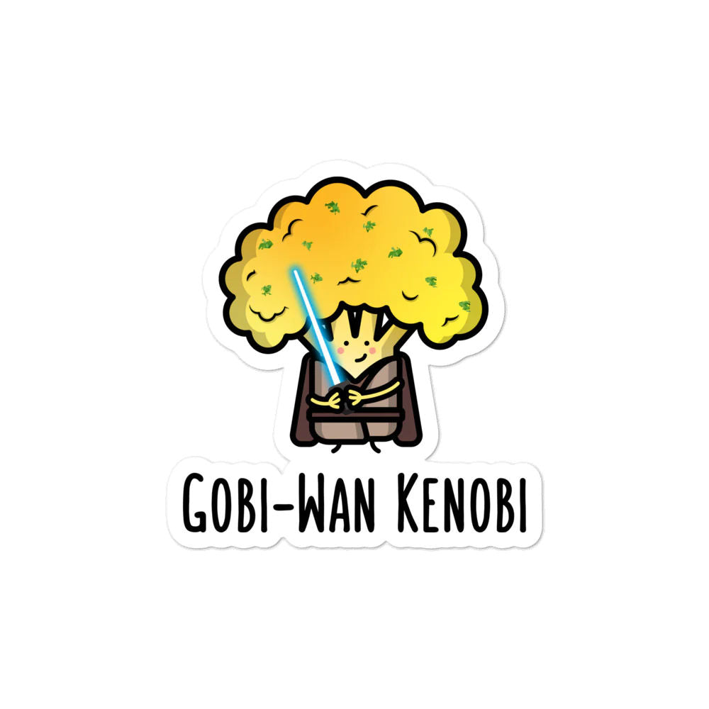 Gobi Wan Kenobi Sticker by The Cute Pista