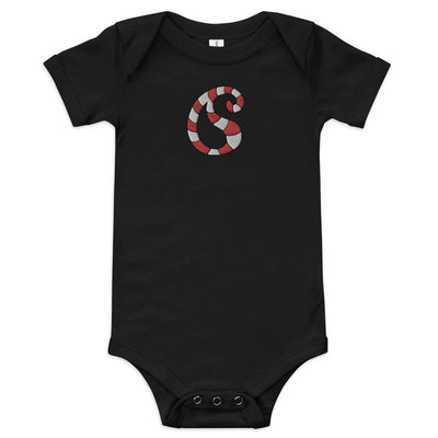 Baby Embroidered Candy Cane Paisley Onesie By Art With Manasi