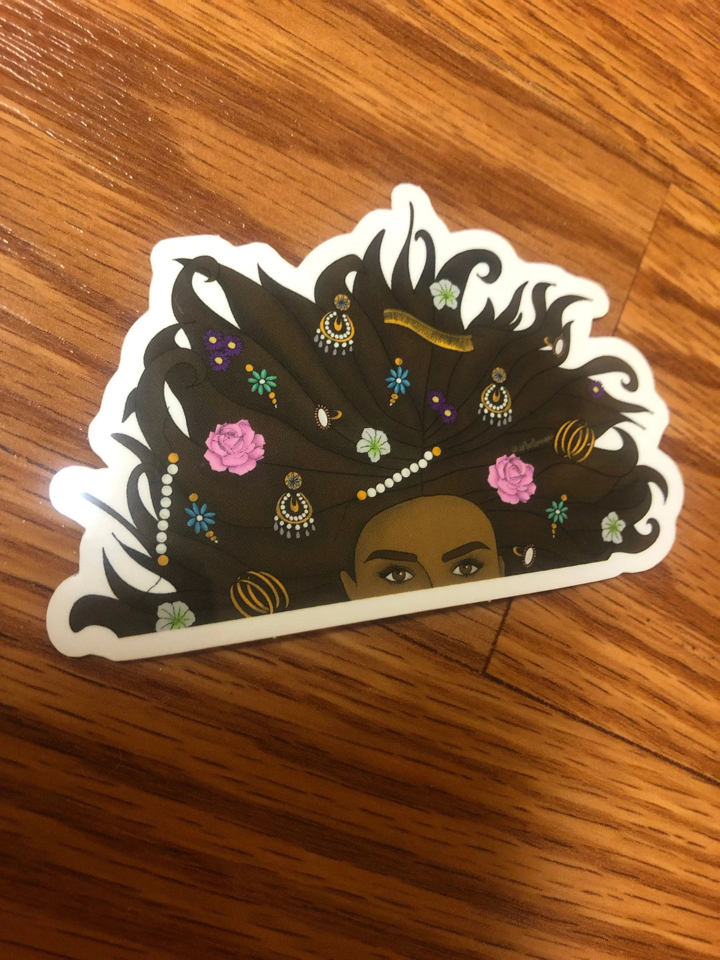 Sticker: Dreaming of Jewelry and Flowers