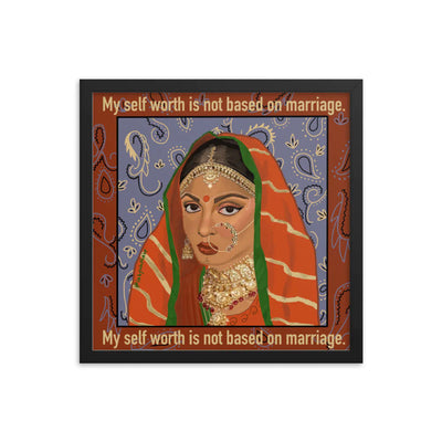 My self worth is not based on marriage poster by Labyrinthave