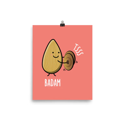 Badam Tsss Matte Print by The Cute Pista