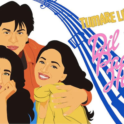 Dil toh pagal hai postcard by Filmitriva 