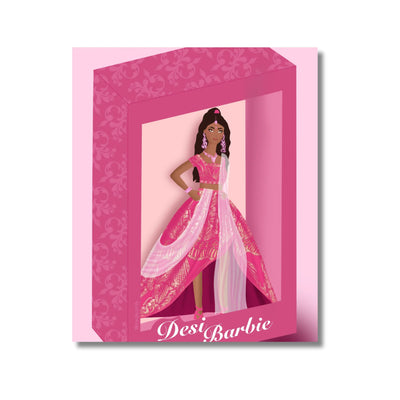 Desi Barbie Print by MyDecorify 