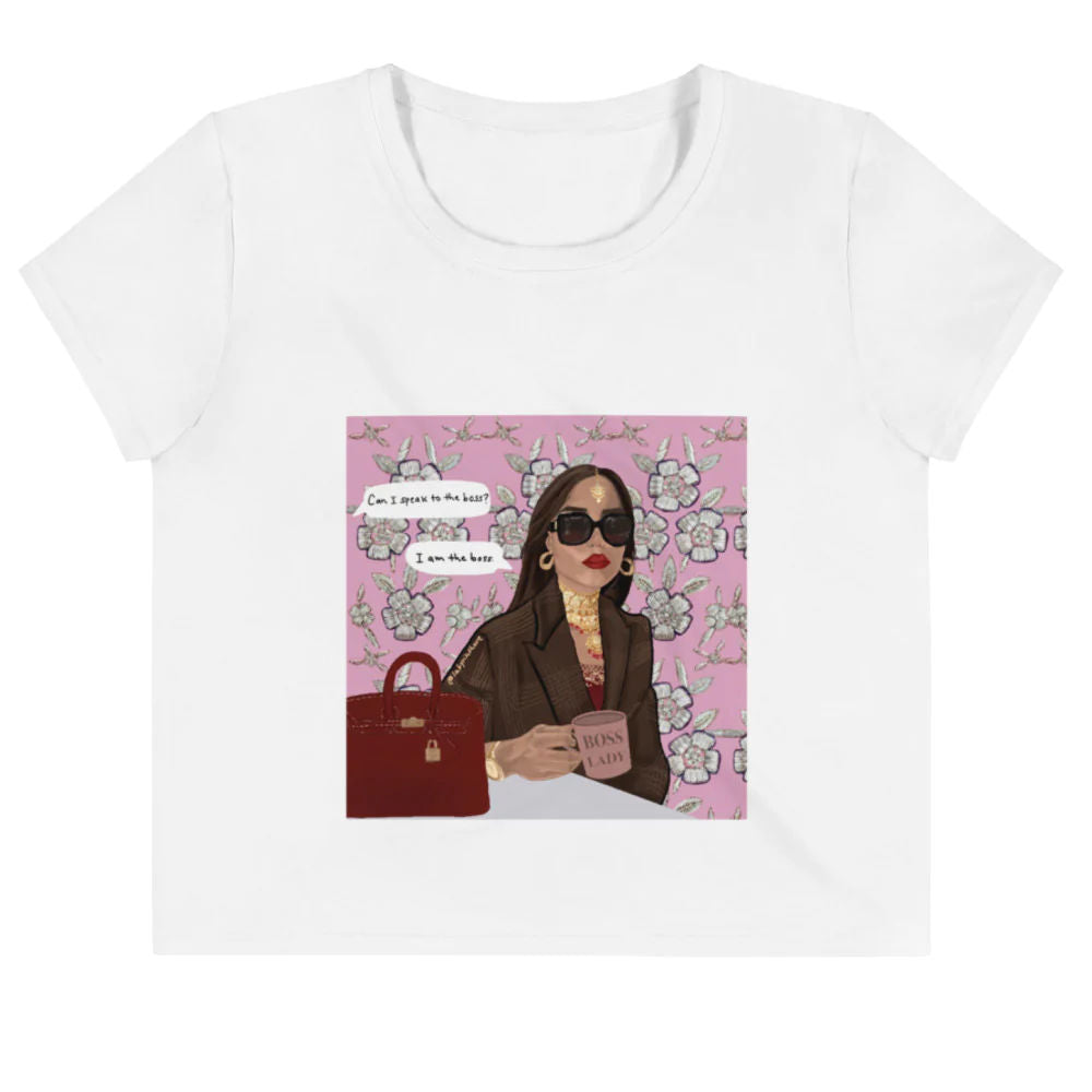 Boss Lady Crop Tee By Labyrinthave