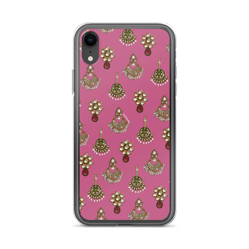 Desi Earrings Pink Phone Case: iPhone