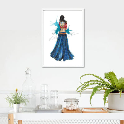 Wrapped up in myself - South Asian Woman , Indian Woman , Desi Artwork