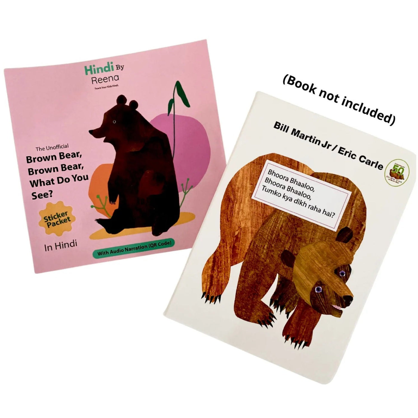 Brown Bear Sticker pack by Hindi By Reena