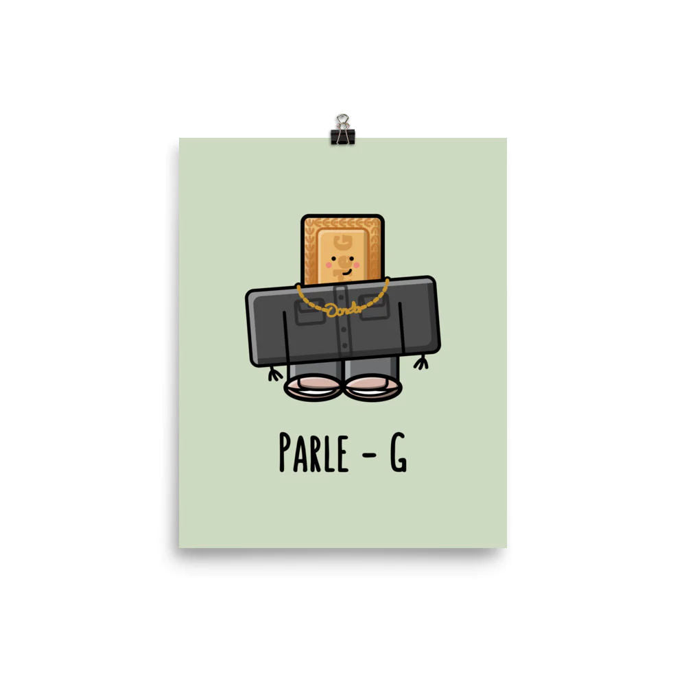 Parle-G Matte Print by The Cute Pista 