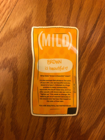 Desi Mild Taco Bell Sauce Sticker: Brown is Beautiful