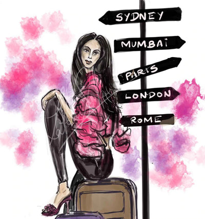 Travel bug - Fashion Illustration