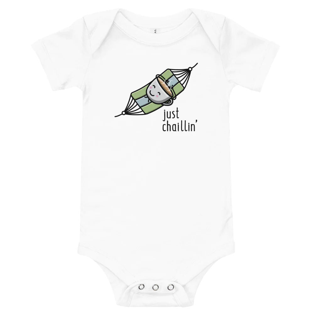 Just Chaillin onesie by The Cute Pista