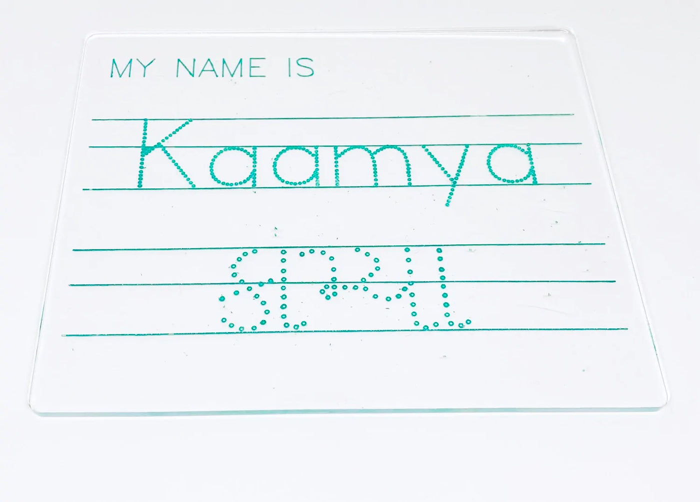 Dry Erase Bilingual Name Tracing Board