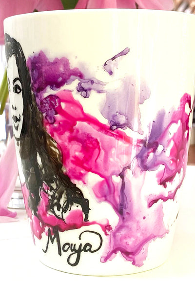 Neha - Personalized Hand Painted Mug - Diwali gifts / Bridal Gifts / Bridesmaid gifts