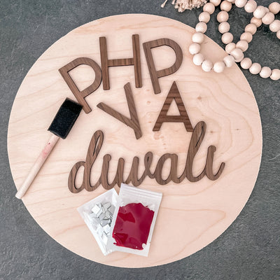 Diwali Round Sign by Bhaasha Basics 