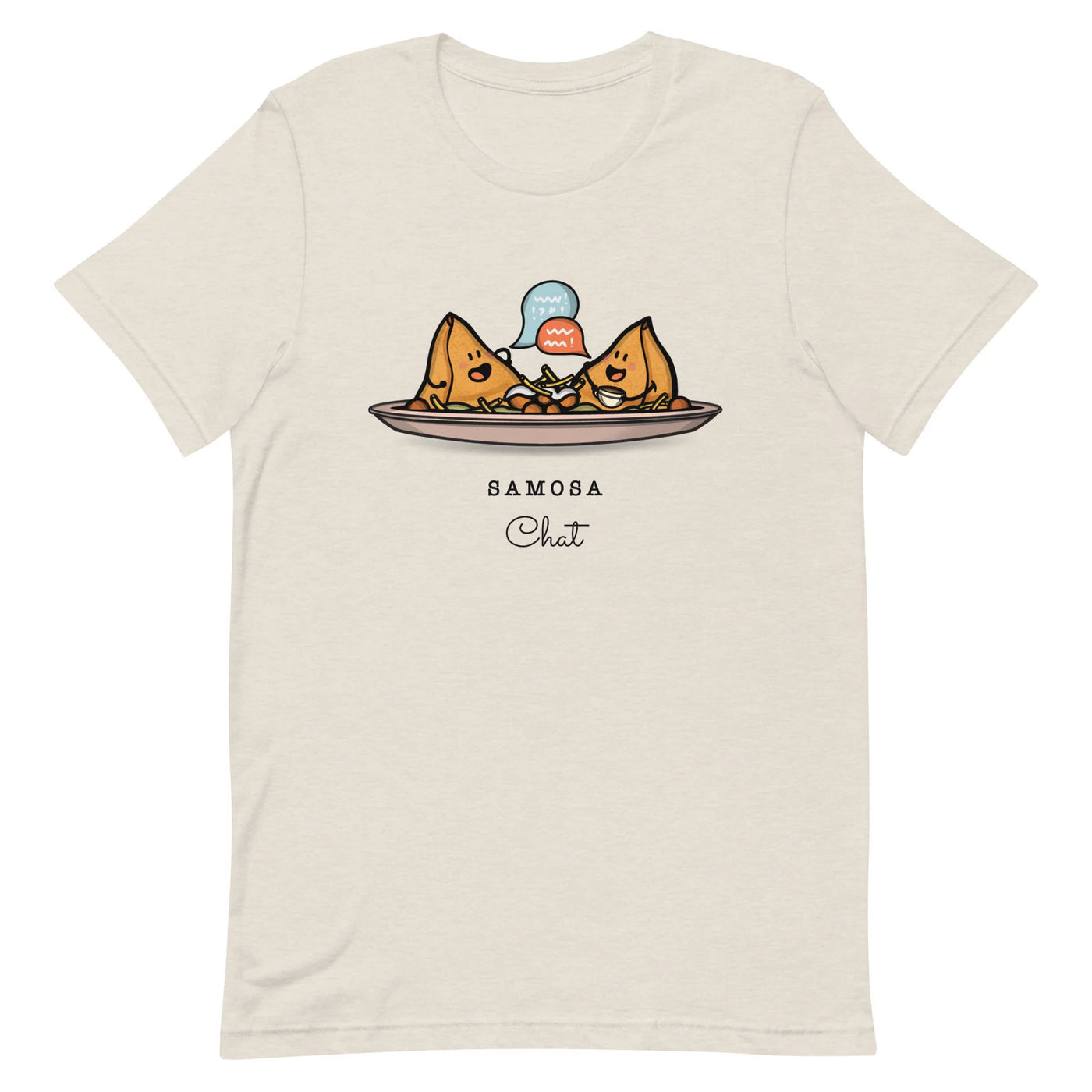Samosa Chat Adult T-shirt by The Cute Pista 