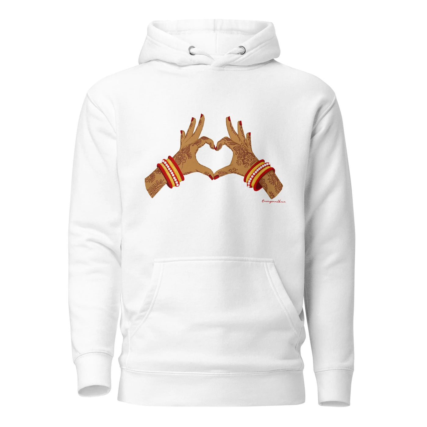 Mendhi Love Hands Unisex Hoodie