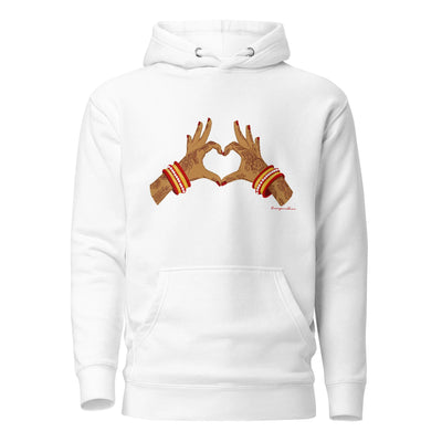 Mendhi Love Hands Unisex Hoodie