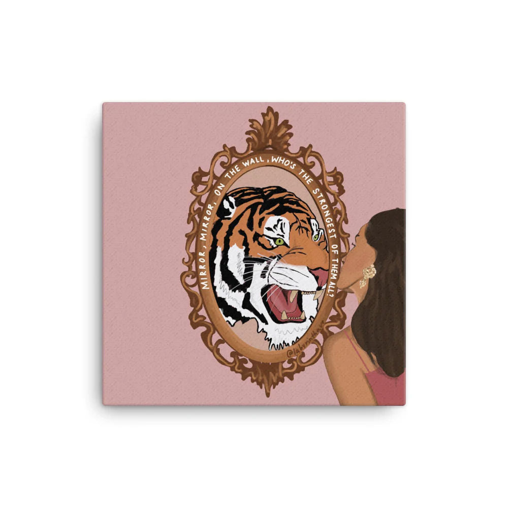 Mirror Mirror on the wall, Who's the strongest of them all Canvas by Labyrinthave