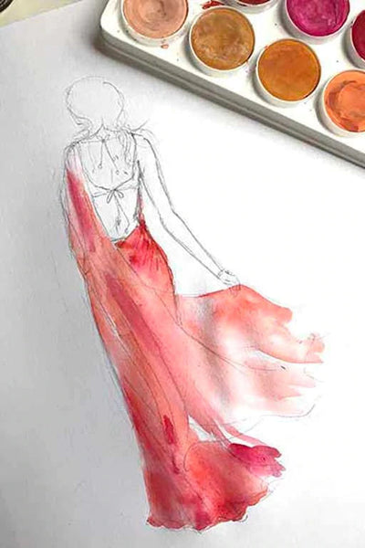 Saree Seduction - Illustration Art Print