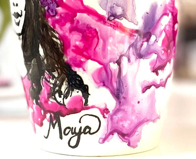 Sriya - Personalized Hand Painted mug - Diwali gifts / Bridal gifts / Wedding favors