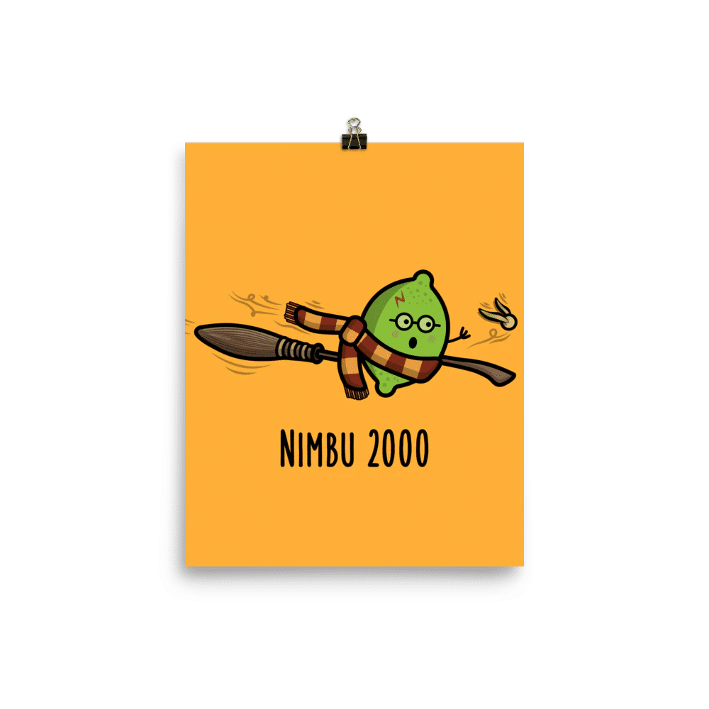 Nimbu 2000 Matte Print by The Cute Pista 