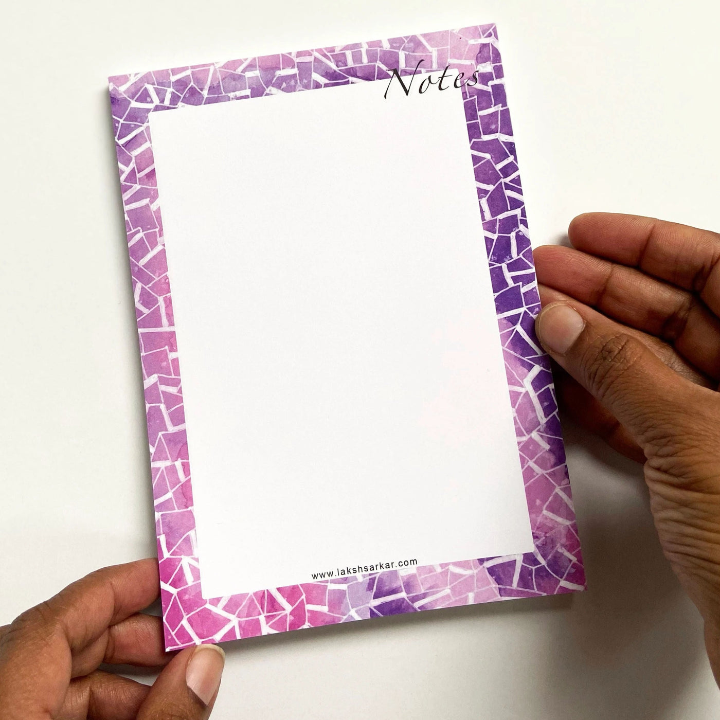 Purple and Pink Maze notepad by Laksh Sarkar Creations