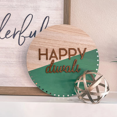 DIY Diwali Round Sign