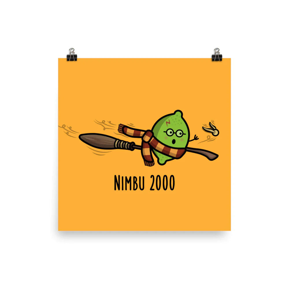 Nimbu 2000 Art Print by The Cute Pista 