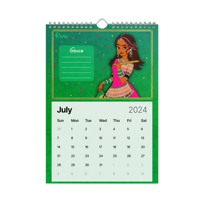 Desi Royalty - Wall calendar (2024)