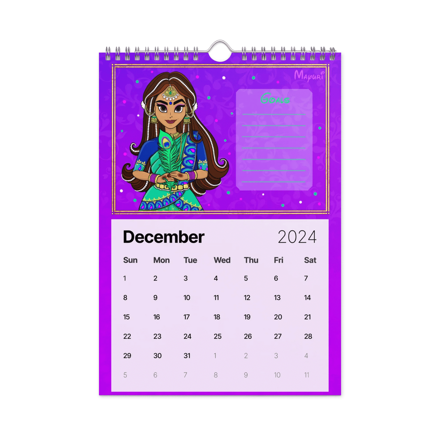 Desi Royalty - Wall calendar (2024)