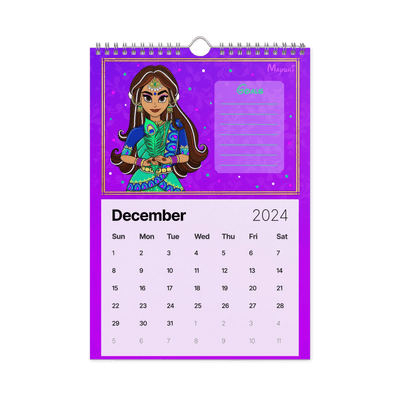 Desi Royalty - Wall calendar (2024)