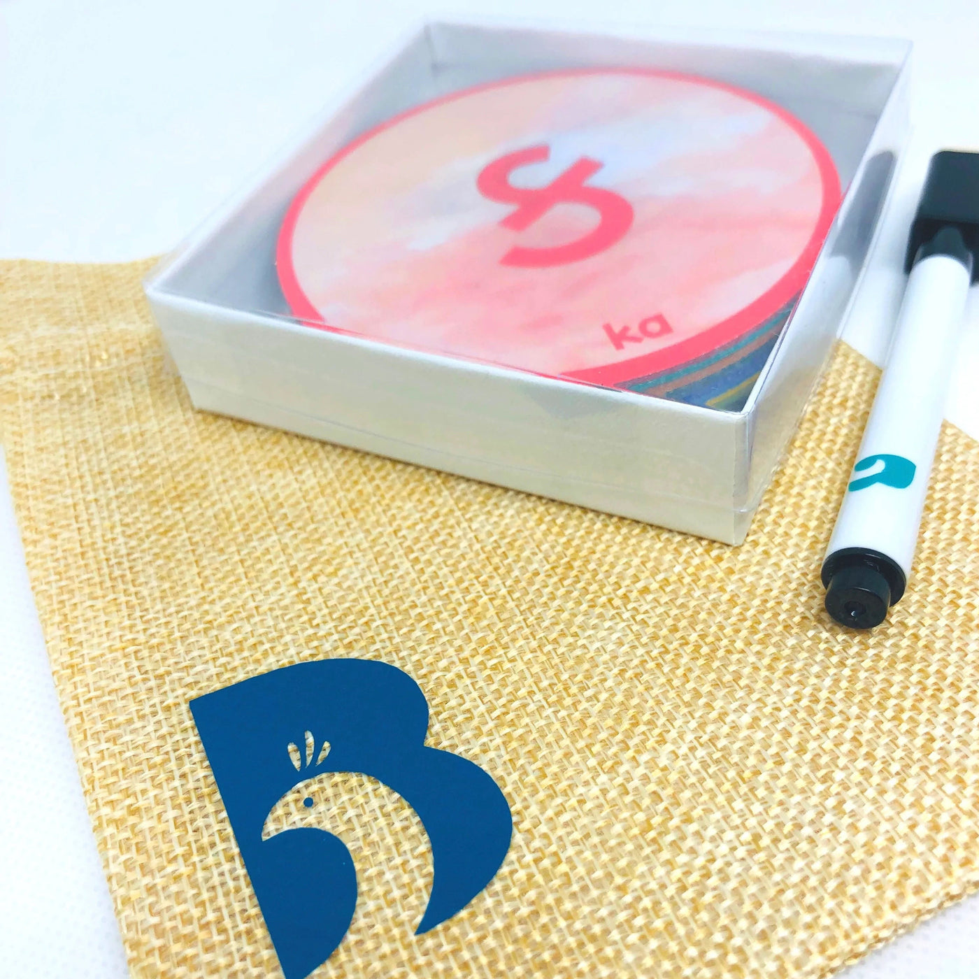 Gujarati Dry Erase Alphabet Flashcards by Bhaasha Basics
