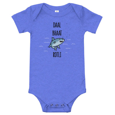 Daal Bhaat Shark Rotli onesie by The Cute Pista