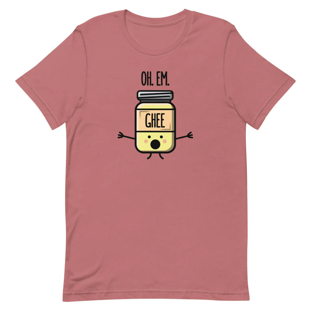 Oh Em Ghee Adult T-shirt by The Cute Pista 