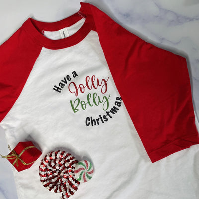 Have a bolly jolly christmas 3/4 sleeve desi holiday shirt